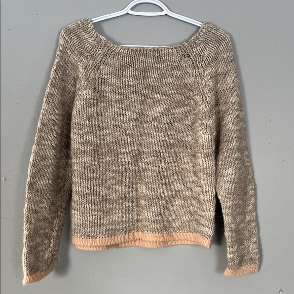 Cocogio Made In Italy Cozy Beige and Pink Sweater - Picture 4 of 4
